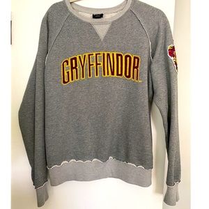 Harry Potter Gryffindor hoodie Women size Medium Grey